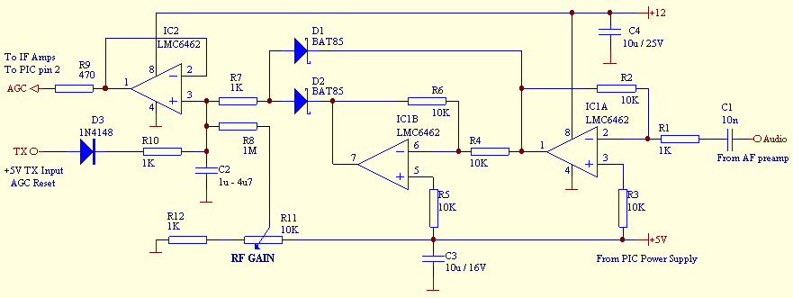 Homebrew 20m rig AGC